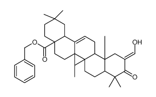 (2Z)-2-(Hydroxymethylene)-3-oxoolean-12-en-28-oic acid phenylmethyl ester Structure