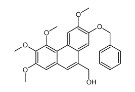 (2,3,4,6-tetramethoxy-7-phenylmethoxyphenanthren-9-yl)methanol Structure