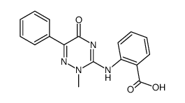 3-(2-carboxyanilino)-2-methyl-6-phenyl-1,2,4-triazin-5(2H)-one Structure