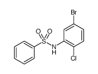 Benzenesulfonamide, N-(5-bromo-2-chlorophenyl) Structure