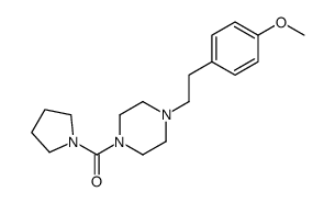 [4-[2-(4-methoxyphenyl)ethyl]piperazin-1-yl]-pyrrolidin-1-ylmethanone结构式