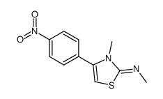 N,3-dimethyl-4-(4-nitrophenyl)-1,3-thiazol-2-imine Structure