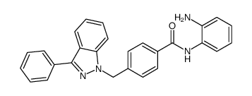 N-(2-aminophenyl)-4-[(3-phenylindazol-1-yl)methyl]benzamide Structure