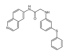 N-isoquinolin-6-yl-2-(3-phenylsulfanylanilino)acetamide Structure