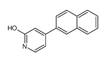 4-naphthalen-2-yl-1H-pyridin-2-one结构式