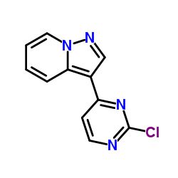 3-(2-Chloro-4-pyrimidinyl)pyrazolo[1,5-a]pyridine结构式