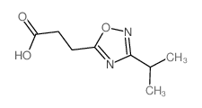 3-(3-Isopropyl-[1,2,4]oxadiazol-5-yl)-propionic acid结构式