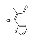 2-methyl-3-thiophen-2-ylprop-2-enoyl chloride结构式