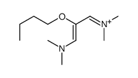 [(Z)-2-butoxy-3-(dimethylamino)prop-2-enylidene]-dimethylazanium结构式