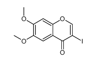 3-Iodo-6,7-dimethoxy-4H-chromen-4-one结构式