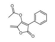 4-acetoxy-5-methylene-3-phenylfuran-2(5H)-one Structure