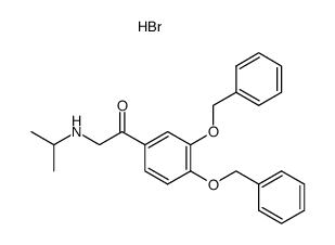 3,4-bis-(benzyloxy)-ω-(isopropulamino)acetophenone hydrobromide Structure