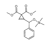 dimethyl 1-[trimethylsiloxy(phenyl)methyl]cyclopropene-3,3-dicarboxylate Structure