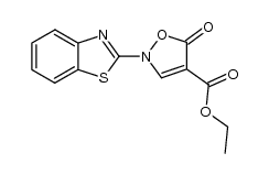 ethyl 2-(benzothiazol-2-yl)-5-oxo-2,5-dihydroisoxazole-4-carboxylate Structure