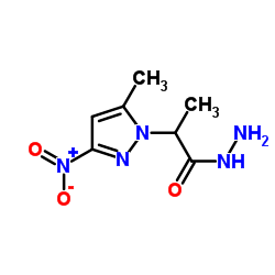 2-(5-METHYL-3-NITRO-PYRAZOL-1-YL)-PROPIONIC ACID HYDRAZIDE Structure