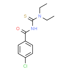 4-chloro-N-[(diethylamino)carbonothioyl]benzamide Structure