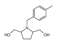 (1-(4-METHYLBENZYL)PYRROLIDINE-2,5-DIYL)DIMETHANOL structure