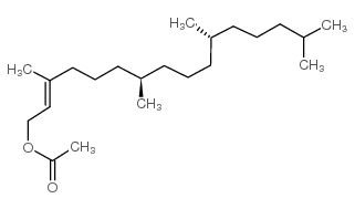 乙酸植基酯结构式