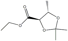 ethyl (4R,5S)-2,2,5-trimethyl-1,3-dioxolane-4-carboxylate Structure