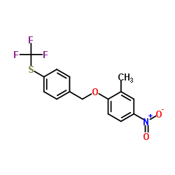 2-(4-(Trifluoromethyl)thiobenzoxy)-5-nitrotoluene structure