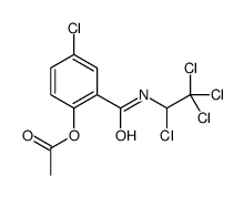 [4-chloro-2-(1,2,2,2-tetrachloroethylcarbamoyl)phenyl] acetate结构式