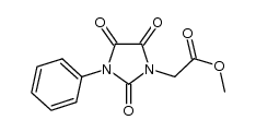 methyl 2-(2,4,5-trioxo-3-phenylimidazolidin-1-yl)acetate结构式