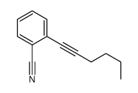 2-hex-1-ynylbenzonitrile Structure