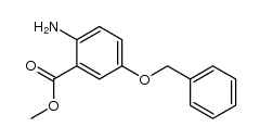 2-amino-5-benzyloxybenzoic acid methyl ester Structure