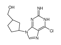 [(1R,3S)-3-(2-amino-6-chloropurin-9-yl)cyclopentyl]methanol Structure