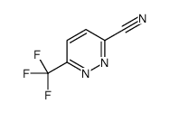 6-(Trifluoromethyl)-3-pyridazinecarbonitrile结构式