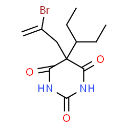 5-(2-bromoallyl)-5-sec-pentyl-1H,3H,5H-pyrimidine-2,4,6-trione结构式