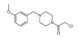 2-chloro-1-[4-[(3-methoxyphenyl)methyl]piperazin-1-yl]ethanone Structure