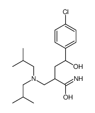 2-[[bis(2-methylpropyl)amino]methyl]-4-(4-chlorophenyl)-4-hydroxybutanamide Structure