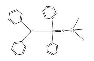 1-((diphenylphosphanyl)methyl)-1,1-diphenyl-N-(trimethylgermyl)-5-phosphanimine结构式