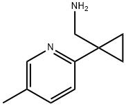 [1-(5-Methylpyridin-2-yl)cyclopropyl]methanamine结构式
