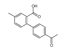 2-(4-acetylphenyl)-5-methylbenzoic acid Structure