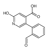 5-(2-formylphenyl)-2-oxo-1H-pyridine-4-carboxylic acid结构式