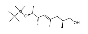 (2S,6S,7S)-7-((1,1-dimethylethyl)dimethylsiloxy)-2,4,6-trimethyl-4-octen-1-ol Structure