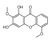 1,3-dihydroxy-2,5-dimethoxyxanthen-9-one结构式