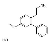 2-(4-methoxy-2-phenylphenyl)ethylazanium,chloride结构式