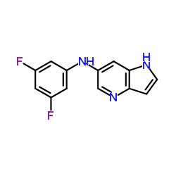 N-(3,5-Difluorophenyl)-1H-pyrrolo[3,2-b]pyridin-6-amine结构式