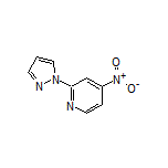 4-硝基-2-(1H-吡唑-1-基)吡啶结构式