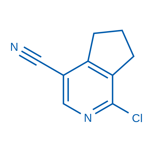 1-Chloro-6,7-dihydro-5H-cyclopenta[c]pyridine-4-carbonitrile structure