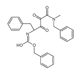 benzyl N-[(2S)-5-[benzyl(methyl)amino]-3,4,5-trioxo-1-phenylpentan-2-yl]carbamate Structure