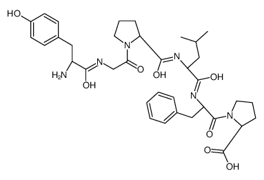 tyrosyl-glycyl-prolyl-leucyl-phenylalanyl-proline Structure