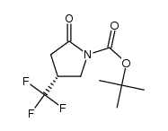 tert-butyl 2-oxo-4-(trifluoromethyl)pyrrolidin-1-carboxylate结构式