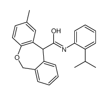 2-methyl-N-(2-propan-2-ylphenyl)-6,11-dihydrobenzo[c][1]benzoxepine-11-carboxamide结构式