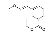 1(2H)-Pyridinecarboxylic acid, 3,6-dihydro-5-((methoxyimino)methyl)-,ethyl ester, (E)-结构式