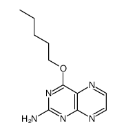 2-amino-4-(pentyloxy)pteridine Structure