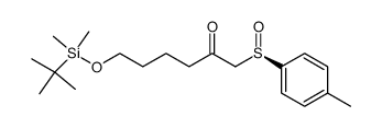 6-(tert-Butyl-dimethyl-silanyloxy)-1-((R)-toluene-4-sulfinyl)-hexan-2-one Structure